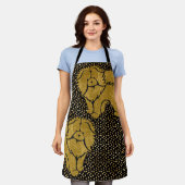 SPARKLY THANG CHOWメタリックフェイクエプロン エプロン (着用した状態)