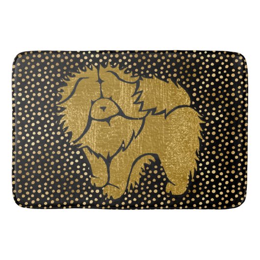 SPARKLY THANG Chow faux metallic crate/bath mat バスマット (正面)