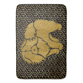 SPARKLY THANG Chow faux metallic crate/bath mat バスマット (正面縦)