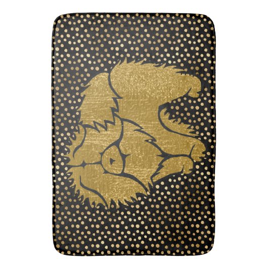 SPARKLY THANG Chow faux metallic crate/bath mat  バスマット (正面縦)