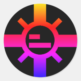 Sparkoたそがれの日曜日の円形のステッカー ラウンドシール