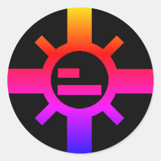 Sparkoたそがれの日曜日の円形のステッカー ラウンドシール