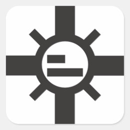 Sparko日曜日のステッカー スクエアシール