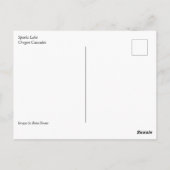 Sparks Lake、Bend、オレゴン ポストカード (裏面)