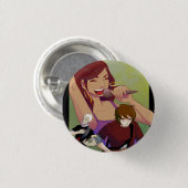 Sparkshooterボタン1 -三角形 缶バッジ (正面&裏面)