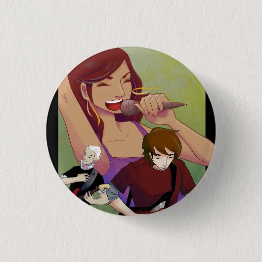 Sparkshooterボタン1 -三角形 缶バッジ (正面)