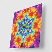 Sparky Kaleidoscope スクエア壁時計 (傾斜)