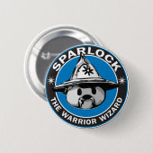 Sparlock戦士の魔法使い 缶バッジ (正面&裏面)