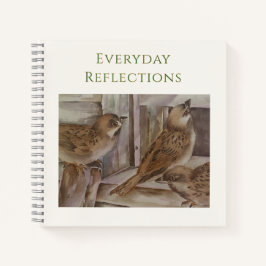 Sparrow Bird Notebook | Nature Journal Gift | NZ ノートブック