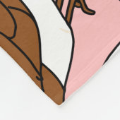 Sparrow bird print pattern design フリースブランケット (角)