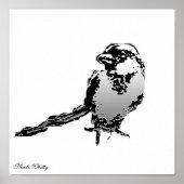 Sparrow Canvas Print ポスター (正面)