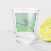 Sparrow Silhouette On Limonene ショットグラス (裏面)