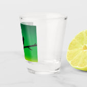 Sparrow Silhouette On Limonene ショットグラス (右)