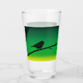Sparrow Silhouette On Limonene タンブラーグラス (裏面)