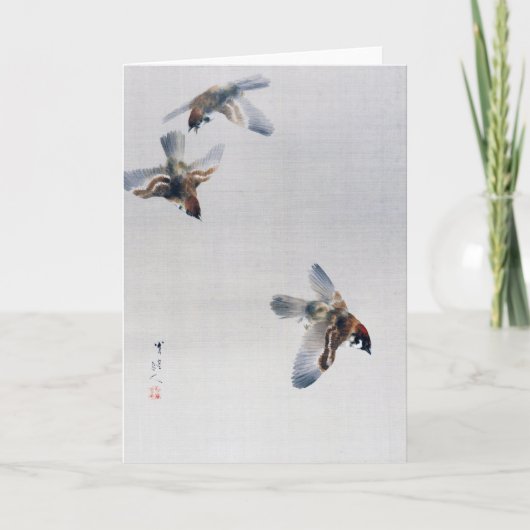 Sparrows Flying, Watanabe Seitei カード (正面)