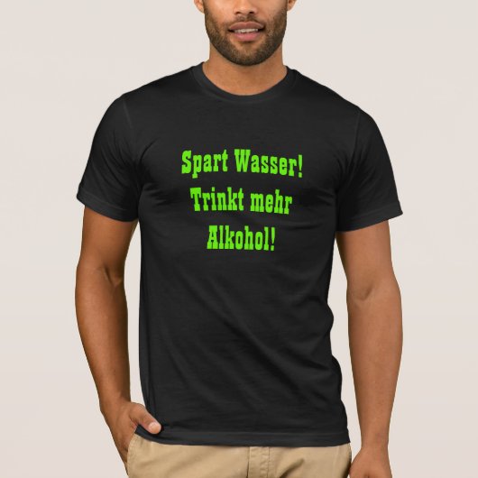 Spart Wasser! Tシャツ (正面)