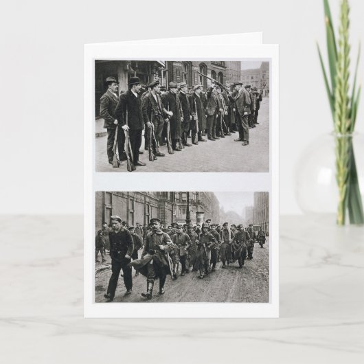 Spartacistsの(上の)革命家のライフルのドリル カード (正面)