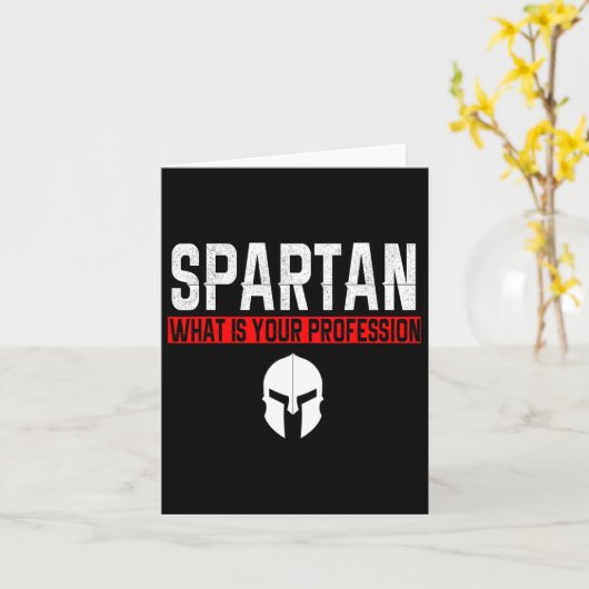 Spartanあなたの職業ジムSpartanとは何誇りを持ったか カード (黄色い花)