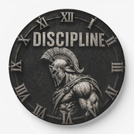 Spartan Discipline Stoic Warrior Ancient Greek ペーパープレート