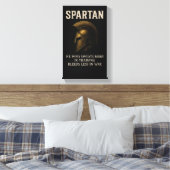 Spartan Motivation Wall Art, Motivational Quote, キャンバスプリント (インサイチュ (寝室))