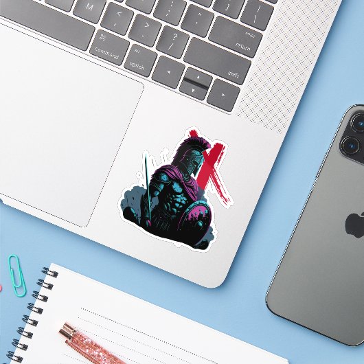 Spartan Nauthiz シール (ノートパソコンとiPhone)