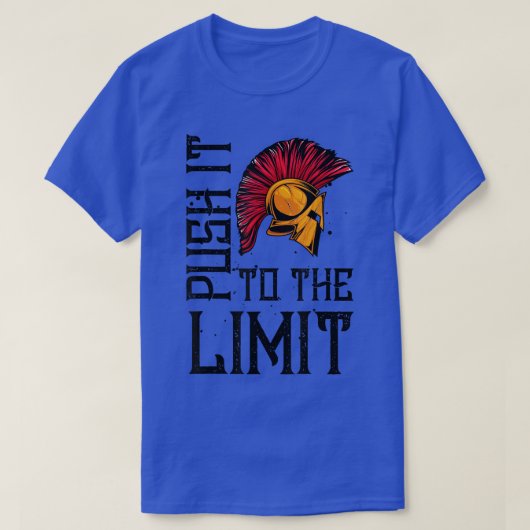Spartan Push It To The LimitMotivation Sparta Work Tシャツ (デザイン正面)