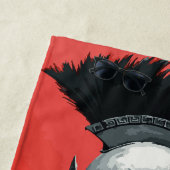 Spartan Warrior Helmet Art ビーチタオル (インサイチュ)