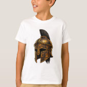 Spartan Warrior Helmet T-Shirt Tシャツ (正面)