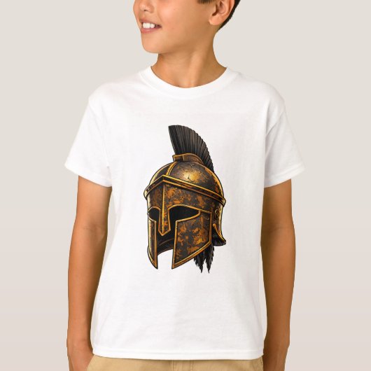 Spartan Warrior Helmet T-Shirt Tシャツ (正面)