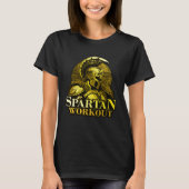 Spartan Workout Greek Gladiator Gym Sparta Mytholo Tシャツ (正面)