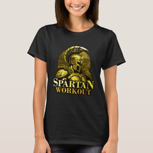 Spartan Workout Greek Gladiator Gym Sparta Mytholo Tシャツ (正面)