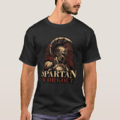 Spartan Workout Sparta Motivation Greek Gladiator  Tシャツ (正面)