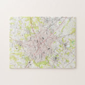 Spartanburgサウスカロライナ(1949年)のヴィンテージの地図 ジグソーパズル (横)