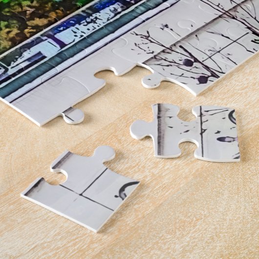 Spasky Towerとロシアのモスクワ・クレムリン。 ジグソーパズル (側面)