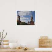 Spasskaya Tower in Red Square，モスクワ，ロシア ポスター (キッチン)