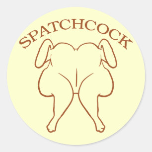 Spatchcockの鶏 ラウンドシール
