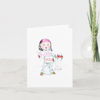 Spa'thdayのパーティーは感謝していしていますノート(強打無し) サンキューカード