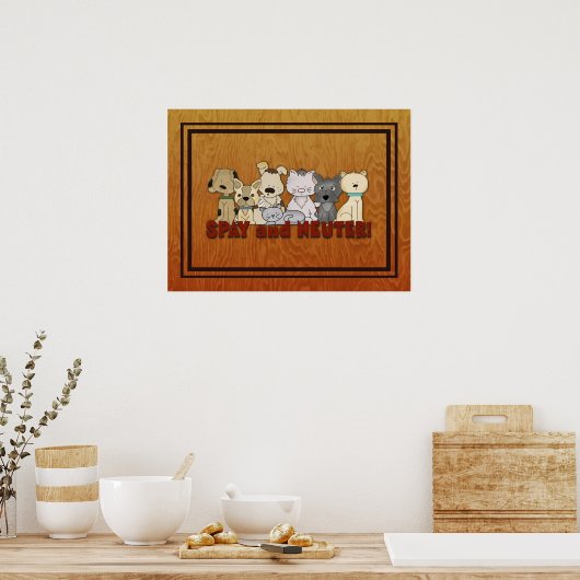SpayとNeuter Your Pets ポスター (キッチン)