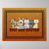 SpayとNeuter Your Pets ポスター (正面)