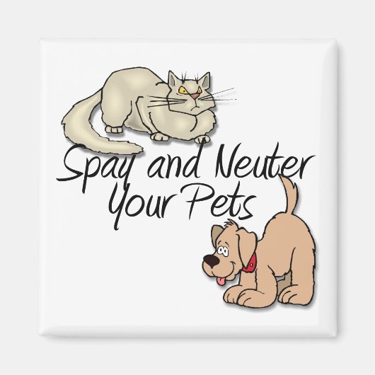 SpayとNeuter Your Pets マグネット (正面)