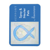 Spay & Neuter Pets認識度エンジェルカスタムマグネット マグネット (縦)