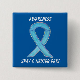 Spay/Neuter Pets認識度カスタムリボンアートピン 缶バッジ