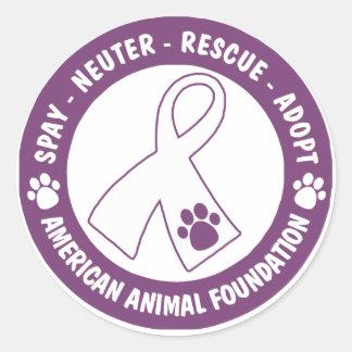 Spay、Neuter、Rescue、Adopt ラウンドシール