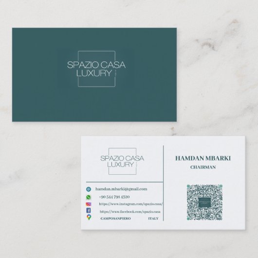 SPAZIO CASA LUXURY Business Card 名刺 (正面/裏面)