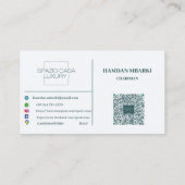 SPAZIO CASA LUXURY Business Card 名刺 (裏面)