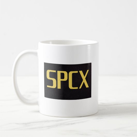 SPCX スペースX IPO 投資家 デザイン | 宇宙株 コーヒーマグカップ (左)