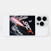 SPCX SpaceX上場投資家デザイン | 宇宙株 iPhoneケース (裏面横)