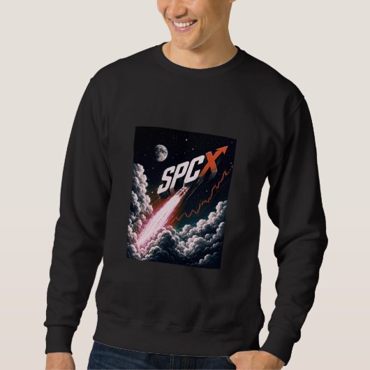 SPCX SpaceX 上場 投資家 デザイン | 宇宙株 スウェットシャツ (正面)
