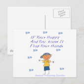 SPDが手をフラップ ポストカード (正面/裏面)