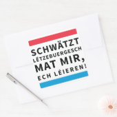 Speak Luxembourgish Sticker スクエアシール (封筒)